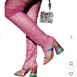 Cape Robbin Multicolor Glitter Sandals